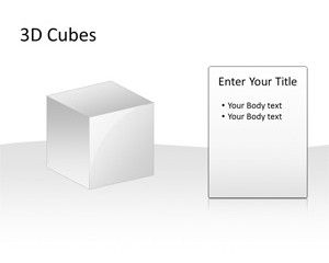 3D Cubes Template for PowerPoint 3D Cubes Template for PowerPoint