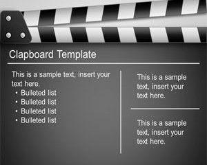 Clapboard PowerPoint Template Clapboard PowerPoint Template