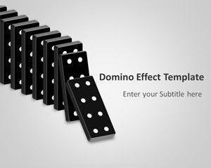 Domino Effect PowerPoint Template Domino Effect PowerPoint Template