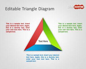 Editable Triangle Diagram for PowerPoint Editable Triangle Diagram for PowerPoint