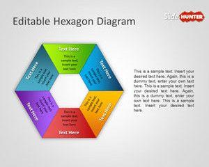 Editable Hexagon Diagram for PowerPoint Editable Hexagon Diagram for PowerPoint