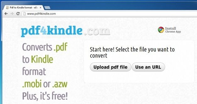 Convert PDF To Kindle Format Online For Free With PDF4Kindle