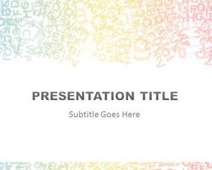 Alphabet Colored PowerPoint Template Alphabet Colored PowerPoint Template