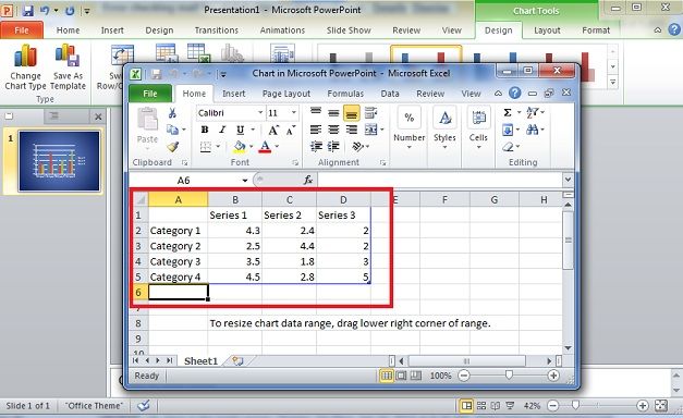 How To Make Bar Graphs In PowerPoint 2010 Using Excel Data