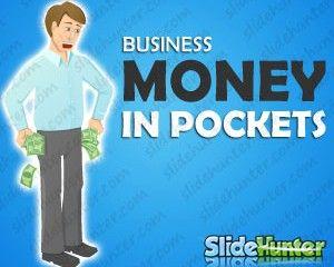 Money In Pockets Illustration for Business