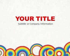 Rainbow Circles PowerPoint Template Rainbow Circles PowerPoint Template