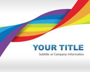 Rainbow DNA PowerPoint Template Rainbow DNA PowerPoint Template