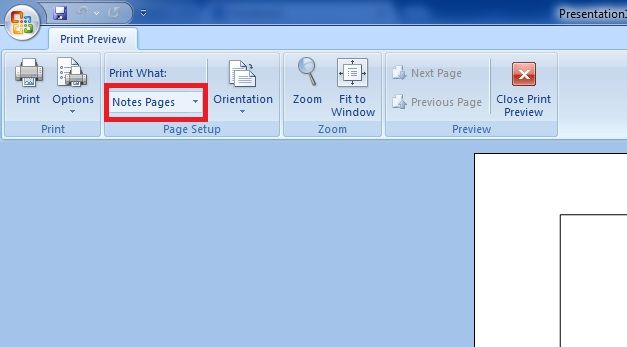 How To Print Copies Of The Speaker Notes In Powerpoint 2010