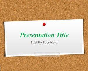 Corkboard PowerPoint Template Corkboard PowerPoint Template