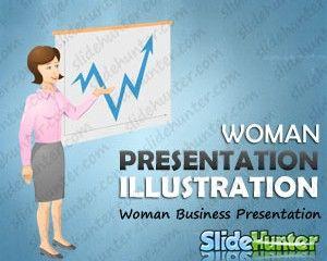Woman Business Presentation Illustration Vector Woman Business Presentation Illustration Vector