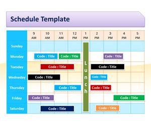 powerpoint template schedule