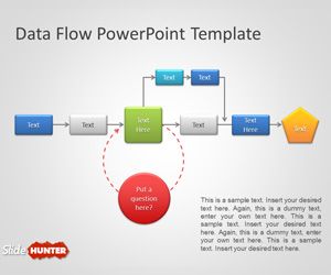 Plantilla de Diagram de Flujo para PowerPoint Gratis