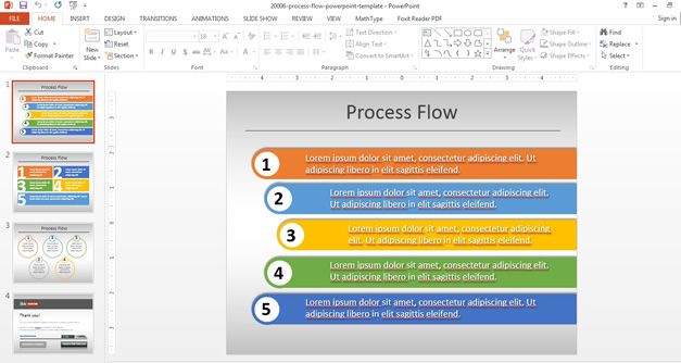 Free Process Flow Chart Template Powerpoint