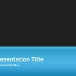 Blue Slide PowerPoint Template