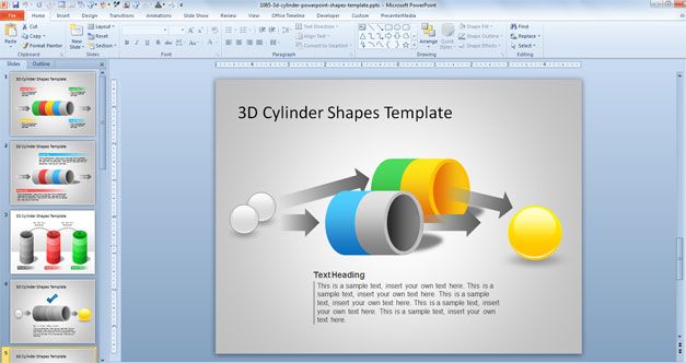 Free Figuras De Cilindros 3d Para Powerpoint Free Powerpoint Templates Slidehunter Com