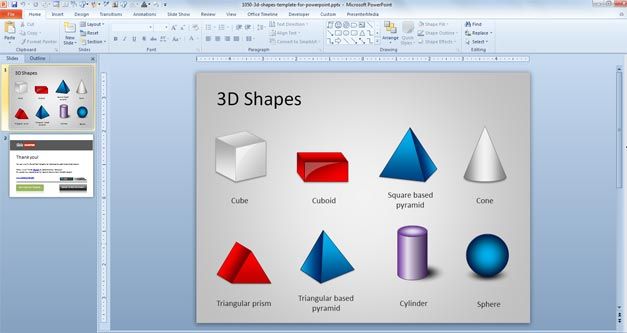 3D Shapes for PowerPoint