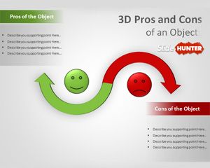 3D Pros & Cons PowerPoint Template