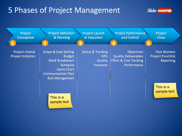 project management presentation ppt template free download