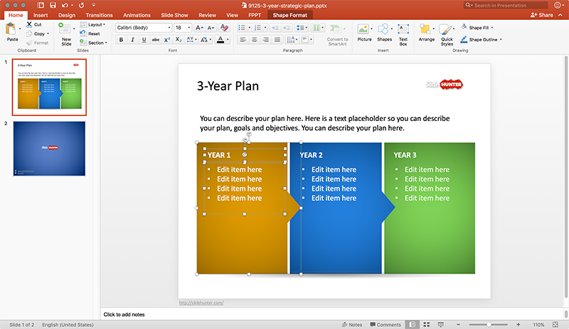 Strategic Plan Template Ppt from slidehunter.com