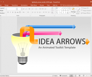 Animated Light Bulb Diagrams PowerPoint Template