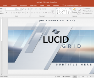 Animated Lucid Grid PowerPoint Template