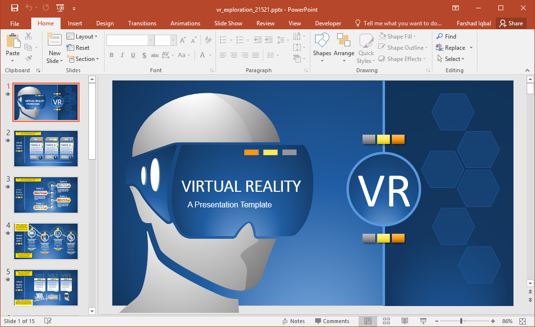 vr presentation slides