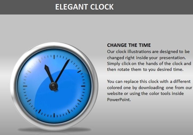 real time clock in powerpoint