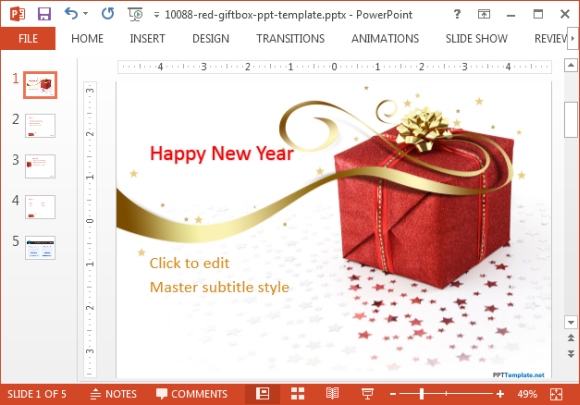 Free New Year Powerpoint Templates Slidehunter Com