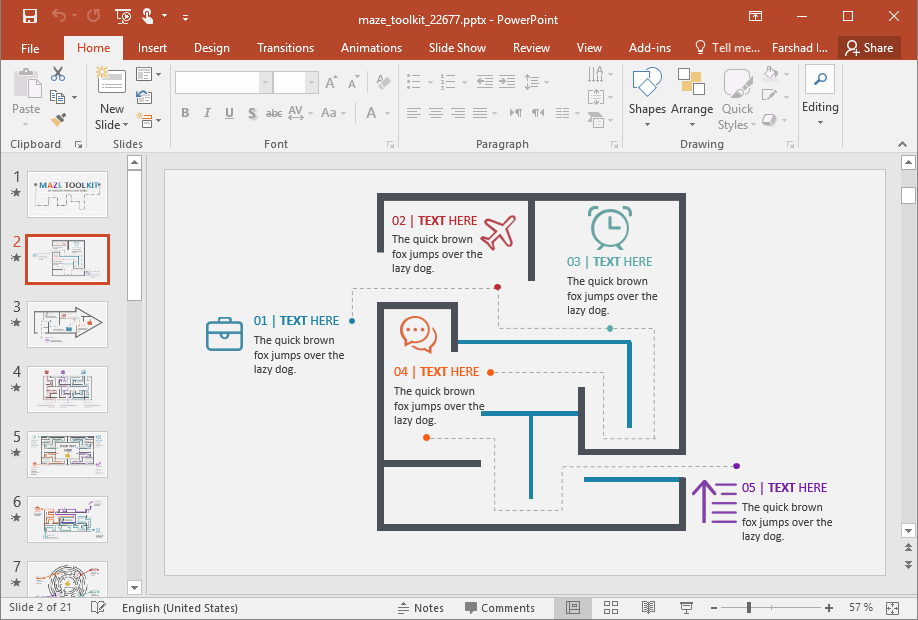 Animated Maze Toolkit for PowerPoint