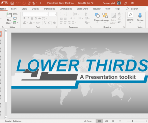 News Channel PowerPoint Template with Lower Third Design