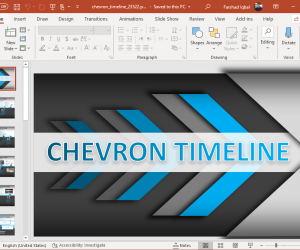 animated chevron timeline for powerpoint