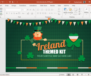 animated ireland powerpoint template