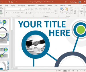 animated network circles template for powerpoint