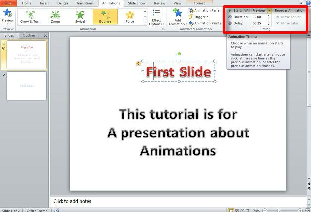 Mastering Animations in PowerPoint 2010 - SlideHunter.com