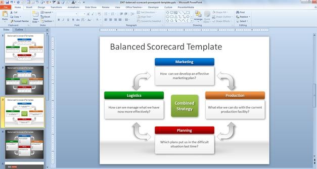 Free BSC PowerPoint Template
