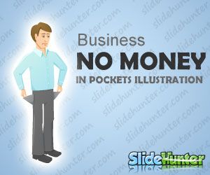 No Money Cartoon for Business