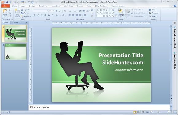 Microsoft Office 2007 Template from slidehunter.com