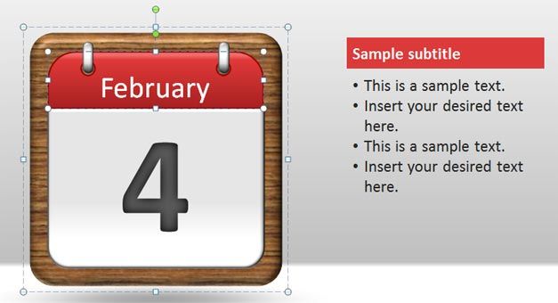 Calendar Template Power Point from slidehunter.com