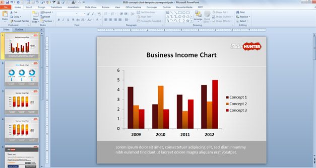 Powerpoint 2010 Chart Templates