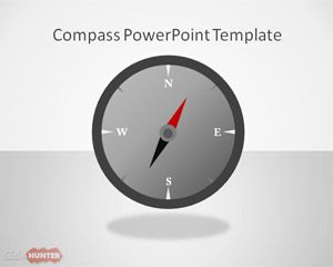 Magnetic Compass PowerPoint Template