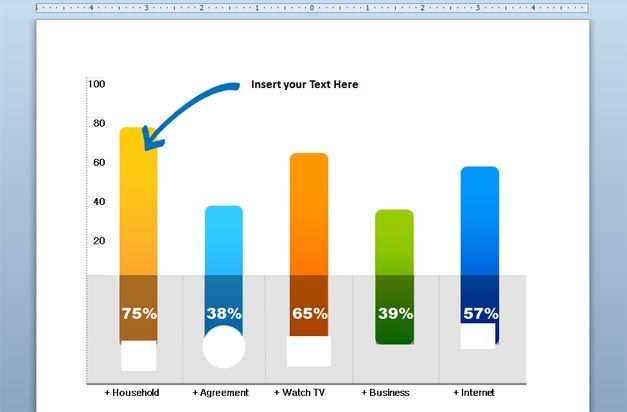 hand drawn arrow chart template