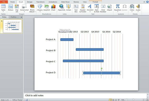 How To Draw A Gantt Chart In Powerpoint