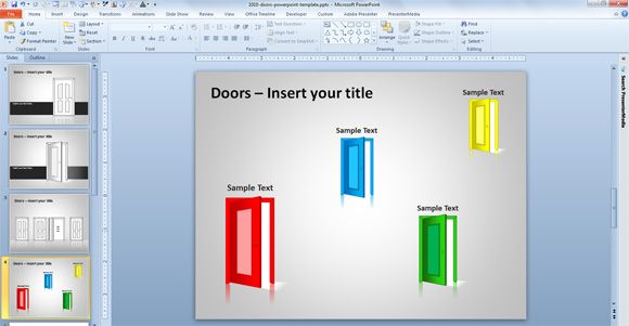 open door powerpoint template