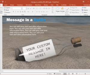 edit message in a bottle slide