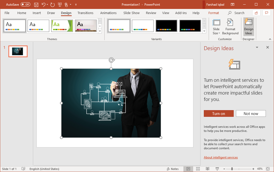 How To Automatically Design Slides With Powerpoint Designer
