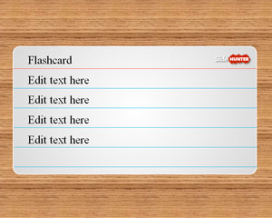 Free Flash Card PowerPoint Template Free PowerPoint Templates