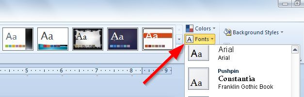 create custom font theme in powerpoint for mac