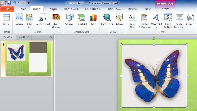 Add an animated GIF in PowerPoint