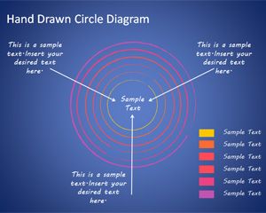 Editable Hand Drawn Circles Diagram for PowerPoint