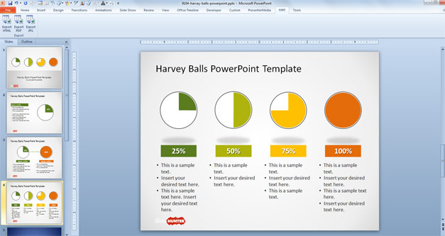 Harvey Ball Chart Powerpoint